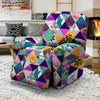 Patchwork Tropical Bird Print Recliner Cover-grizzshop