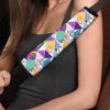 Patchwork Tropical Bird Print Seat Belt Cover-grizzshop