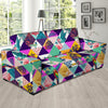 Patchwork Tropical Bird Print Sofa Cover-grizzshop