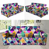 Patchwork Tropical Bird Print Sofa Cover-grizzshop