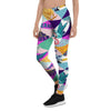 Patchwork Tropical Bird Print Women's Leggings-grizzshop