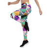 Patchwork Tropical Bird Print Women's Leggings-grizzshop