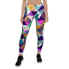 Patchwork Tropical Bird Print Women's Leggings-grizzshop