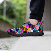 Patchwork Tropical Bird Print Women's Sneakers-grizzshop