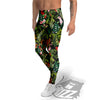 Patchwork Tropical Print Pattern Men's Leggings-grizzshop