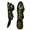 Patchwork Tropical Print Pattern Muay Thai Shin Guards-grizzshop