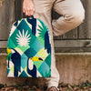 Patchwork Tropical Toucan Print Backpack-grizzshop