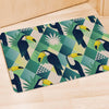 Patchwork Tropical Toucan Print Door Mat-grizzshop