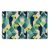 Patchwork Tropical Toucan Print Door Mat-grizzshop