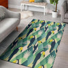 Patchwork Tropical Toucan Print Floor Mat-grizzshop