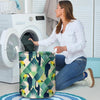 Patchwork Tropical Toucan Print Laundry Basket-grizzshop