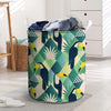 Patchwork Tropical Toucan Print Laundry Basket-grizzshop