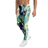 Patchwork Tropical Toucan Print Men's Leggings-grizzshop