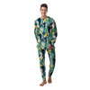 Patchwork Tropical Toucan Print Men's Pajamas-grizzshop