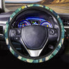 Patchwork Tropical Toucan Print Steering Wheel Cover-grizzshop