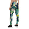 Patchwork Tropical Toucan Print Women's Leggings-grizzshop