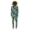 Patchwork Tropical Toucan Print Women's Pajamas-grizzshop