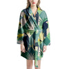 Patchwork Tropical Toucan Print Women's Robe-grizzshop