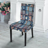 Patchwork USA Denim Print Pattern Dining Chair Slipcover-grizzshop