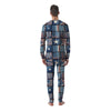 Patchwork USA Denim Print Pattern Men's Pajamas-grizzshop