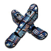 Patchwork USA Denim Print Pattern Muay Thai Shin Guards-grizzshop