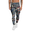 Patchwork Ugly Snowflake And Knitted Print Pattern Men's Leggings-grizzshop