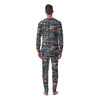 Patchwork Ugly Snowflake And Knitted Print Pattern Men's Pajamas-grizzshop