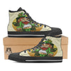 Patrick's Day Cute Shamrock Saint Print Black High Top Shoes-grizzshop