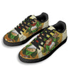 Patrick's Day Cute Shamrock Saint Print Black Low Top Sneakers-grizzshop