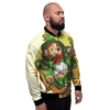 Patrick's Day Cute Shamrock Saint Print Men's Bomber Jacket-grizzshop