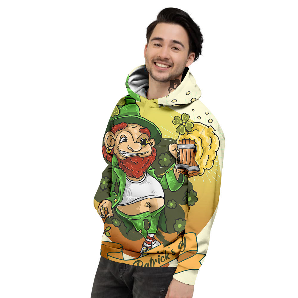 Patrick's Day Cute Shamrock Saint Print Men's Hoodie-grizzshop