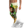 Patrick's Day Cute Shamrock Saint Print Men's Leggings-grizzshop