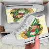 Patrick's Day Cute Shamrock Saint Print White High Top Shoes-grizzshop