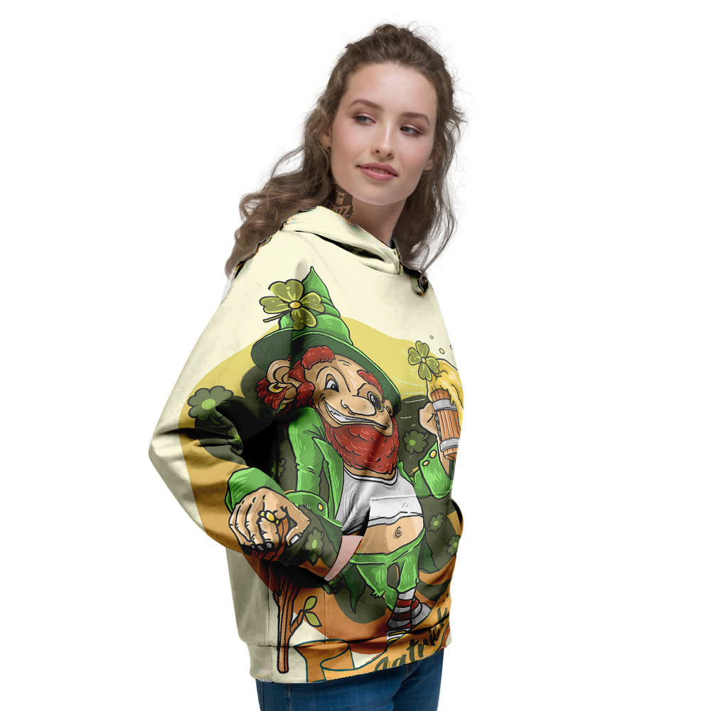 Patrick's Day Cute Shamrock Saint Print Women's Hoodie-grizzshop