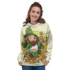 Patrick's Day Cute Shamrock Saint Print Women's Hoodie-grizzshop