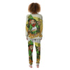 Patrick's Day Cute Shamrock Saint Print Women's Pajamas-grizzshop