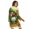 Patrick's Day Cute Shamrock Saint Print Women's Robe-grizzshop