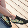 Patrick's Day Irish Plaid Print Black Low Top Shoes-grizzshop