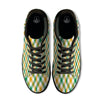 Patrick's Day Irish Plaid Print Black Low Top Sneakers-grizzshop