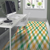 Patrick's Day Irish Plaid Print Floor Mat-grizzshop