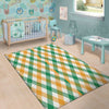 Patrick's Day Irish Plaid Print Floor Mat-grizzshop