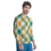 Patrick's Day Irish Plaid Print Men's Sweatshirt-grizzshop