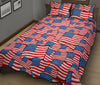 Patriot Pattern Print Bed Set Quilt-grizzshop