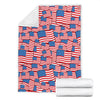 Patriot Pattern Print Blanket-grizzshop