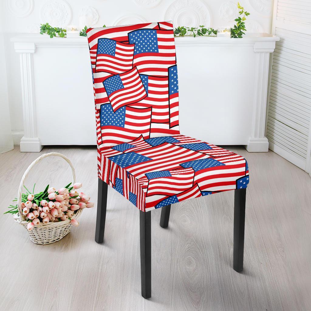 Patriot Pattern Print Chair Cover-grizzshop