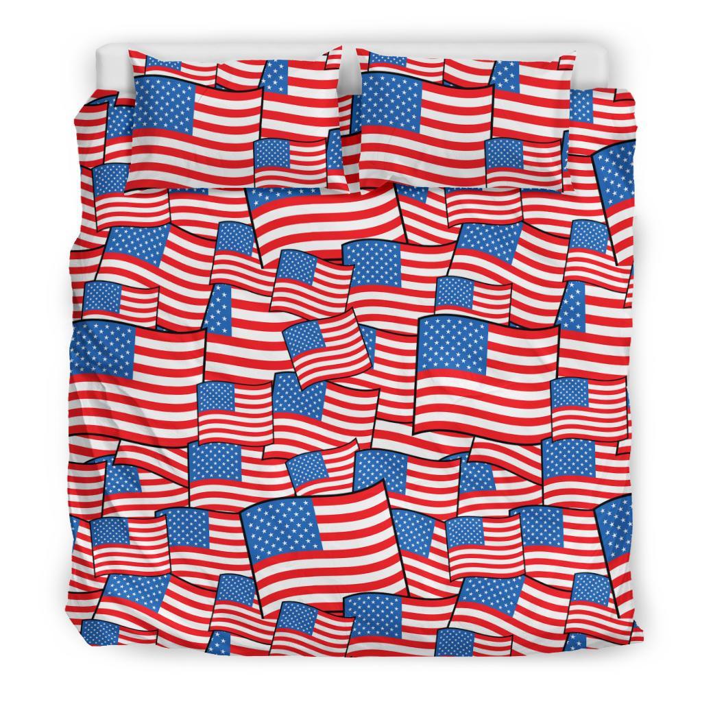 Patriot Pattern Print Duvet Cover Bedding Set-grizzshop