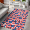 Patriot Pattern Print Floor Mat-grizzshop