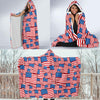 Patriot Pattern Print Hooded Blanket-grizzshop