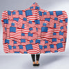 Patriot Pattern Print Hooded Blanket-grizzshop