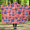 Patriot Pattern Print Hooded Blanket-grizzshop